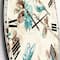 Designart 'Beige Bird Wings Traditional Wall Clock